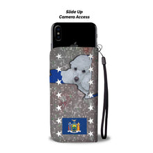 Load image into Gallery viewer, Cute Poodle Dog Print Wallet Case-Free Shipping-NY State