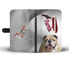Load image into Gallery viewer, Bulldog Print Wallet Case-Free Shipping-FL State