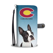 Load image into Gallery viewer, Boston Terrier Print Wallet Case-Free Shipping-CO State