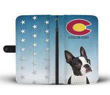 Load image into Gallery viewer, Boston Terrier Print Wallet Case-Free Shipping-CO State