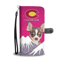 Load image into Gallery viewer, Chihuahua Dog Print Wallet Case-Free Shipping-CO State