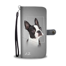 Load image into Gallery viewer, Cute Boston Terrier Print Wallet Case- Free Shipping- AZ State