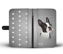 Load image into Gallery viewer, Cute Boston Terrier Print Wallet Case- Free Shipping- AZ State