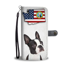 Load image into Gallery viewer, Boston Terrier Print Wallet Case-Free Shipping-WA State