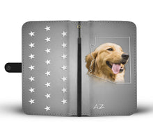 Load image into Gallery viewer, Cute Golden Retriever Print Wallet Case- Free Shipping-AZ State