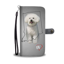Load image into Gallery viewer, Cute Bichon Frise Print Wallet Case-Free Shipping- IN State