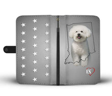 Load image into Gallery viewer, Cute Bichon Frise Print Wallet Case-Free Shipping- IN State