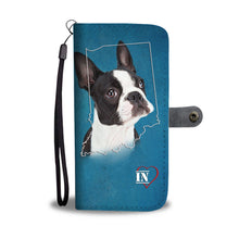Load image into Gallery viewer, Boston Terrier Print Wallet Case- Free Shipping-IN State
