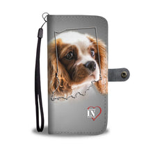 Load image into Gallery viewer, Cute Cavalier King Charles Spaniel Print Wallet Case-Free Shipping-IN State