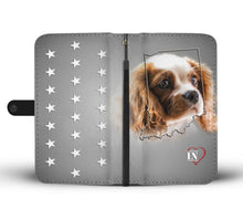 Load image into Gallery viewer, Cute Cavalier King Charles Spaniel Print Wallet Case-Free Shipping-IN State