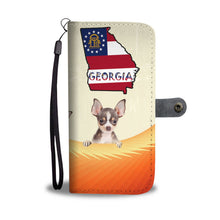 Load image into Gallery viewer, Cute Chihuahua Print Wallet Case-Free Shipping-GA State