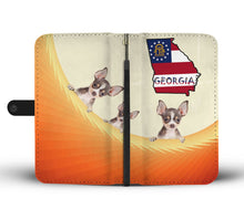 Load image into Gallery viewer, Cute Chihuahua Print Wallet Case-Free Shipping-GA State
