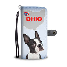 Load image into Gallery viewer, Boston Terrier Print Wallet Case-Free Shipping-OH State