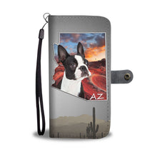 Load image into Gallery viewer, Cute Boston Terrier Print Wallet Case- Free Shipping-AZ State