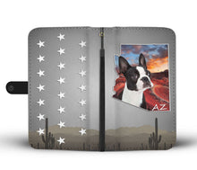 Load image into Gallery viewer, Cute Boston Terrier Print Wallet Case- Free Shipping-AZ State