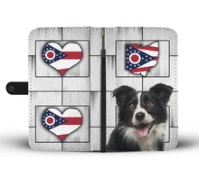 Load image into Gallery viewer, Cute Border Collie Print Wallet Case-Free Shipping-OH State