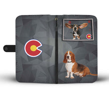 Load image into Gallery viewer, Cute Basset Hound Print Wallet Case-Free Shipping-CO State