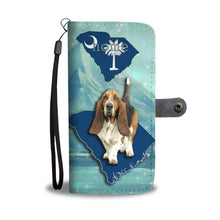 Load image into Gallery viewer, Cute Basset Hound Dog Print Wallet Case-Free Shipping-SC State