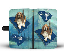 Load image into Gallery viewer, Cute Basset Hound Dog Print Wallet Case-Free Shipping-SC State