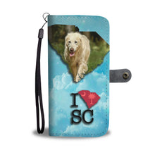 Load image into Gallery viewer, Cute Golden Retriever Print Wallet Case-Free Shipping-SC State