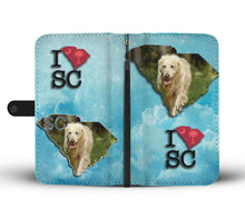 Load image into Gallery viewer, Cute Golden Retriever Print Wallet Case-Free Shipping-SC State