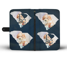 Load image into Gallery viewer, Cute Poodle Dog Art Print Wallet Case-Free Shipping-SC State