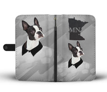 Load image into Gallery viewer, Boston Terrier Print Wallet Case-Free Shipping-MN State