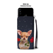 Load image into Gallery viewer, Chihuahua With Rose Print Wallet Case-Free Shipping-MN State