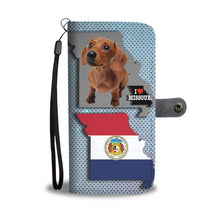 Load image into Gallery viewer, Cute Dachshund Dog Print Wallet Case-Free Shipping-MO State