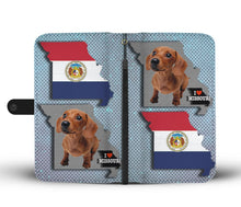 Load image into Gallery viewer, Cute Dachshund Dog Print Wallet Case-Free Shipping-MO State