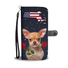 Load image into Gallery viewer, Chihuahua dog Print Wallet Case-Free Shipping-MA State