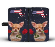 Load image into Gallery viewer, Chihuahua dog Print Wallet Case-Free Shipping-MA State