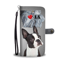 Load image into Gallery viewer, Cute Boston Terrier Print Wallet Case- Free Shipping-IA State
