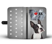 Load image into Gallery viewer, Cute Boston Terrier Print Wallet Case- Free Shipping-IA State