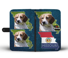 Load image into Gallery viewer, Cute Beagle Dog Print Wallet Case-Free Shipping-MO State
