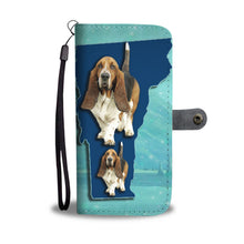Load image into Gallery viewer, Cute Basset Hound Print Wallet Case-Free Shipping-VT State