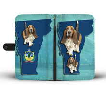 Load image into Gallery viewer, Cute Basset Hound Print Wallet Case-Free Shipping-VT State