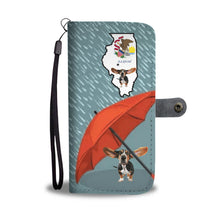 Load image into Gallery viewer, Cute Basset Hound Print Wallet Case-Free Shipping-IL State