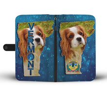 Load image into Gallery viewer, Cavalier King Charles Spaniel Dog Print Wallet Case-Free Shipping-VT State