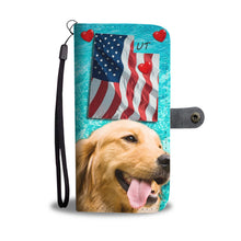 Load image into Gallery viewer, Cute Golden Retriever Print Wallet Case- Free Shipping-UT State