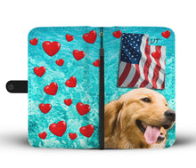 Load image into Gallery viewer, Cute Golden Retriever Print Wallet Case- Free Shipping-UT State