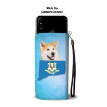 Load image into Gallery viewer, Cute Akita Dog Print Wallet Case-Free Shipping-CT State
