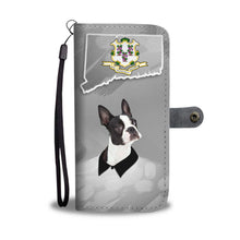 Load image into Gallery viewer, Boston Terrier Print Wallet Case-Free Shipping-CT State