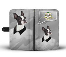 Load image into Gallery viewer, Boston Terrier Print Wallet Case-Free Shipping-CT State