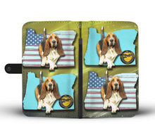 Load image into Gallery viewer, Cute Basset Hound Print Wallet Case-Free Shipping-OR State
