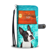 Load image into Gallery viewer, Boston Terrier Print Wallet Case- Free Shipping-ND State