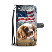 Load image into Gallery viewer, Cute Cavalier King Charles Spaniel Print Wallet Case- Free Shipping-ND State
