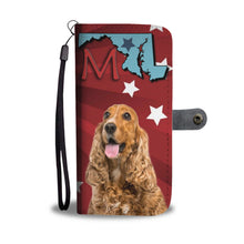 Load image into Gallery viewer, Cocker Spaniel Print Wallet Case-Free Shipping-MD State