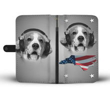 Load image into Gallery viewer, Cute Beagle Dog Print Wallet Case- Free Shipping-NC State