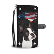 Load image into Gallery viewer, Boston Terrier Print Wallet Case- Free Shipping-NC State